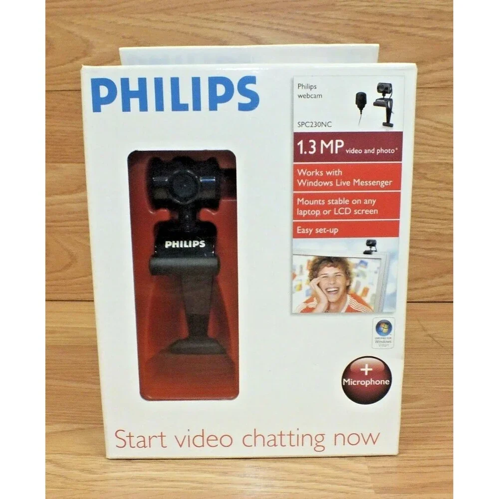 Philips (SPC230NC) 1.3mp Video & Photo Webcam (IN BOX)